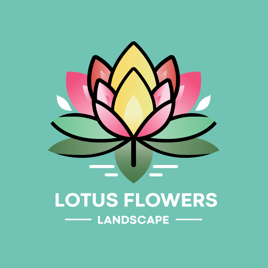 Lotus Flowers Landscape